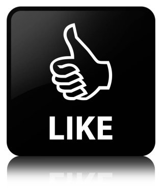 Siyah kare düğmesinin