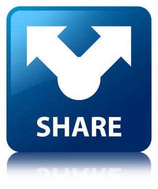 Paylaş mavi kare düğmesi