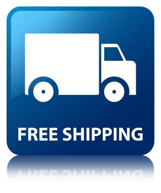 Ücretsiz kargo mavi kare düğme