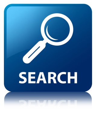 Arama mavi kare düğme