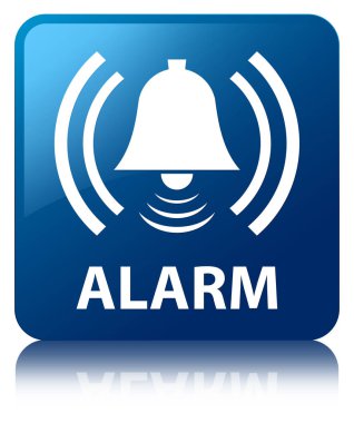 Alarm (zil simgesini) mavi kare düğmesi