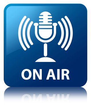 Hava (mikrofon simgesi) mavi kare düğmesini