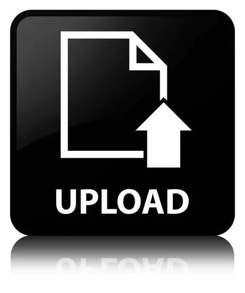 Upload (document icon) black square button