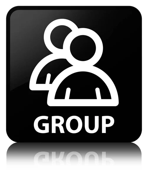 Grupo botón cuadrado negro —  Fotos de Stock