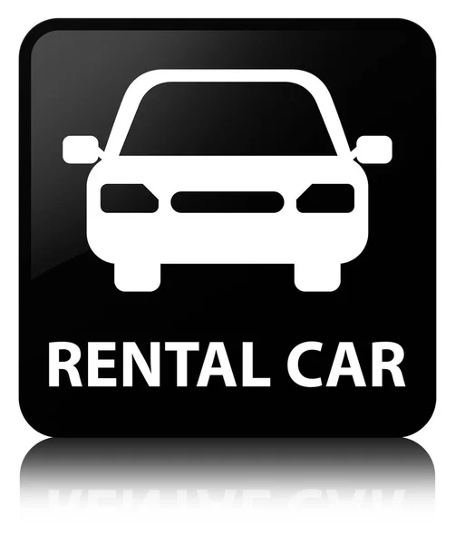 Rental car black square button — Stock Photo, Image