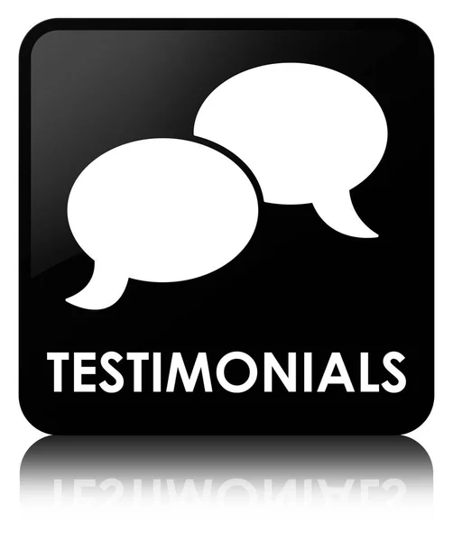 Testimonials (chat icon) black square button
