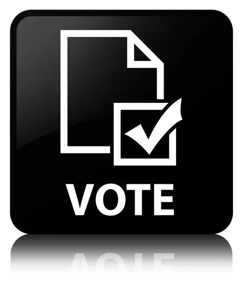 Vote (survey icon) black square button