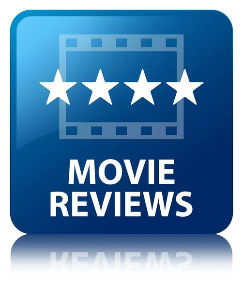 Movie reviews blue square button