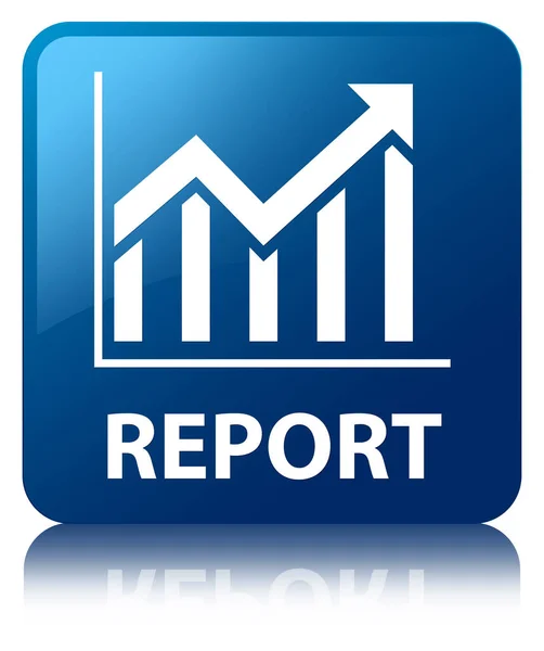Report (statistics icon) blue square button