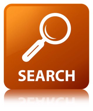 Arama kahverengi kare düğme