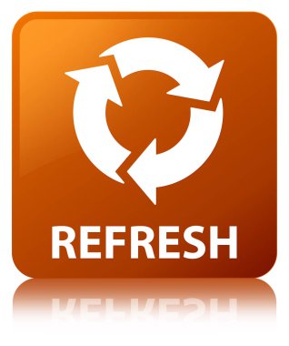 Yenileme kahverengi kare düğme