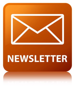 Bülten kahverengi kare düğme