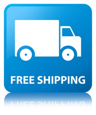 Ücretsiz nakliye camgöbeği mavi kare düğme