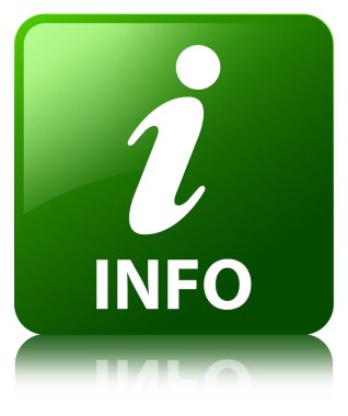 Bilgi yeşil kare düğme