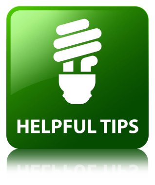 Yararlı ipuçları (ampul simgesi) yeşil kare düğme