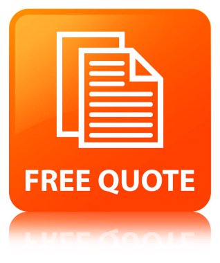 Ücretsiz fiyat teklifi turuncu kare düğme