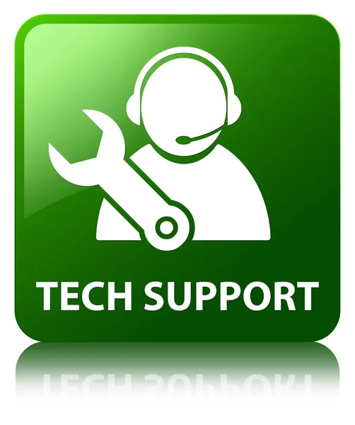 Tech support green square button