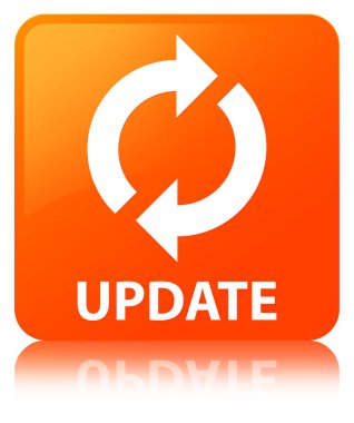 Güncelleştirme turuncu kare düğme