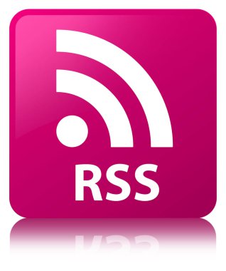 RSS pembe kare düğme