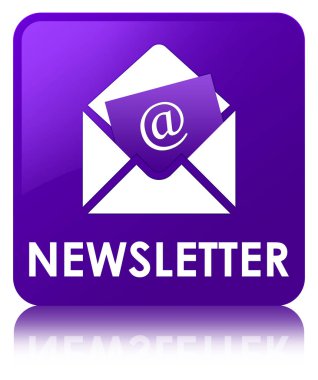 Bülten mor kare düğme