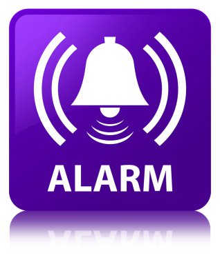 Alarm (zil simgesini) mor kare düğmesi
