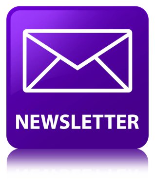 Bülten mor kare düğme