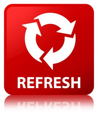 Yenile kırmızı kare düğmesi