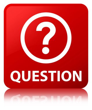 Soru kırmızı kare düğme