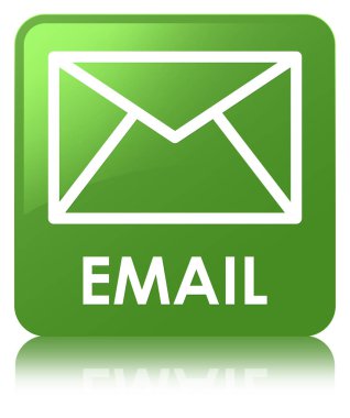 E-posta yumuşak yeşil kare düğme