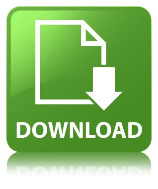 Download (Belge simgesi) yumuşak yeşil kare düğme