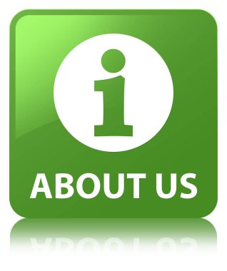 Hakkımızda yumuşak yeşil kare düğme