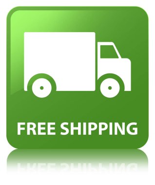 Ücretsiz nakliye yumuşak yeşil kare düğme