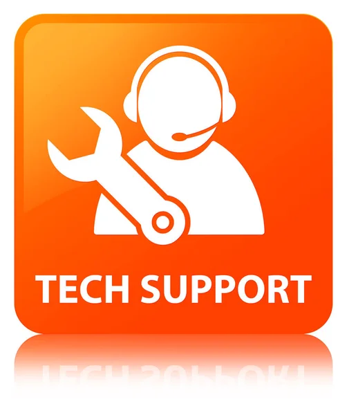 Tech support orange square button