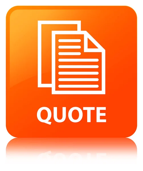 Quote (document pages icon) orange square button