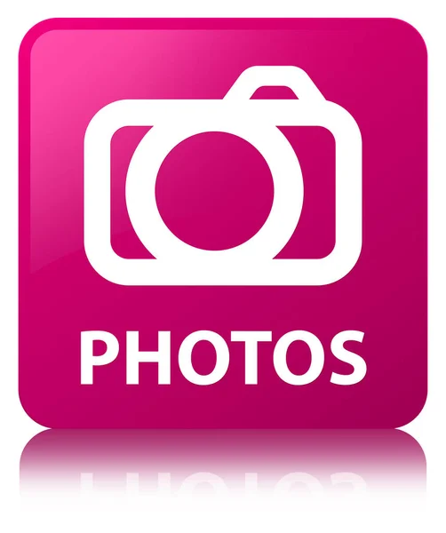 Foto's (camerapictogram) roze vierkante knop — Stockfoto