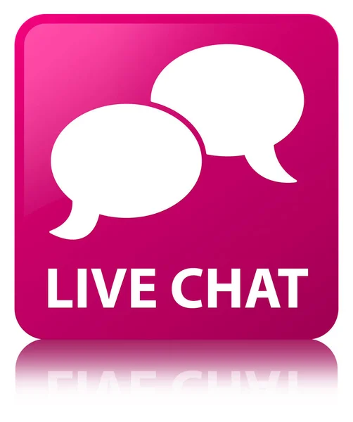 Live chat pink square button