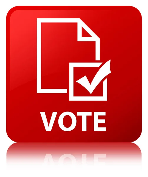 Vote (survey icon) red square button