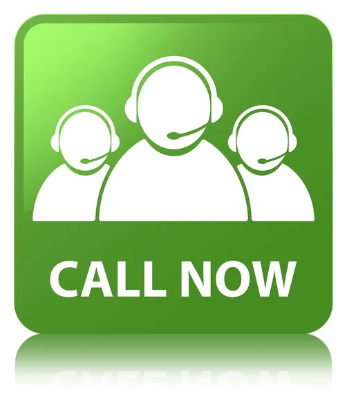 Call now (customer care team icon) soft green square button