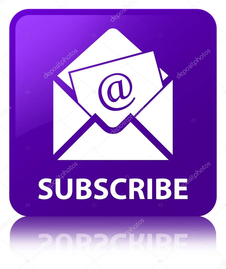 Subscribe (newsletter email icon) purple square button