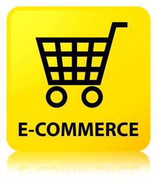 E-ticaret sarı kare düğme