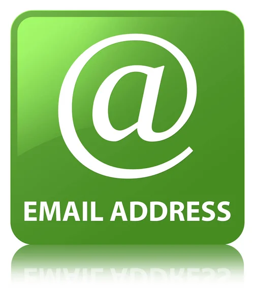 Contact us (email address icon) green square button ⬇ Stock Photo
