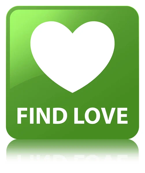 Find love soft green square button