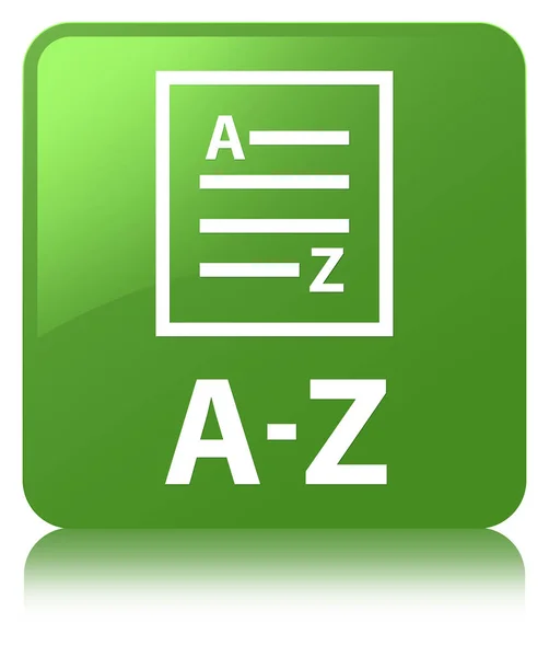 A-Z (list page icon) soft green square button