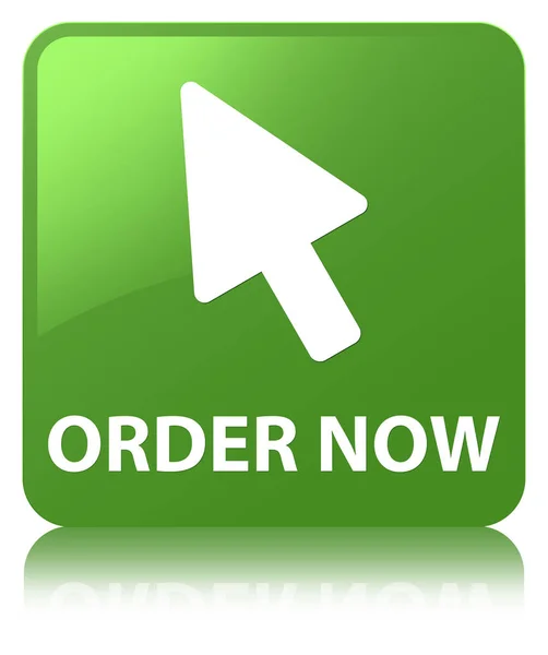 Order now (cursor icon) soft green square button