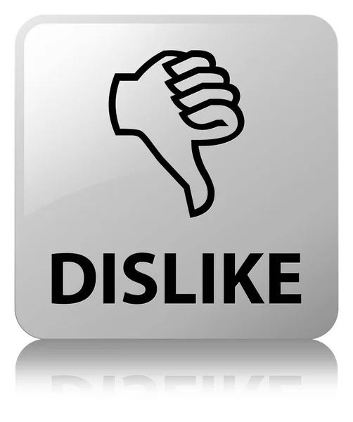 Dislike buton pătrat alb — Fotografie, imagine de stoc