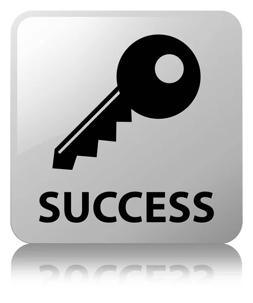 Success (key icon) white square button