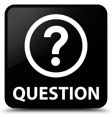 Soru siyah kare düğme