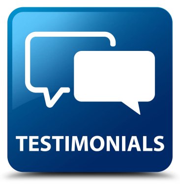 Referansları mavi kare düğme