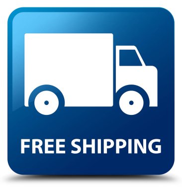 Ücretsiz kargo mavi kare düğme