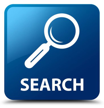 Arama mavi kare düğme